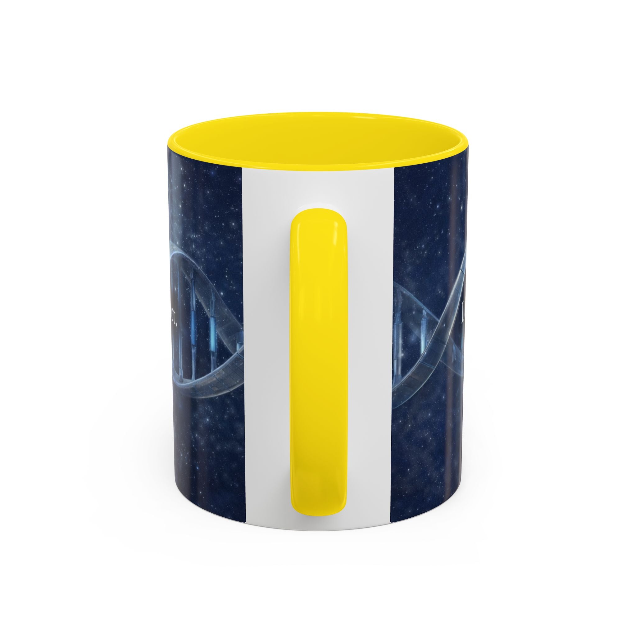 DNA Strand Coffee Mug — 'Built Through the Lives We Protect' Accent Mug