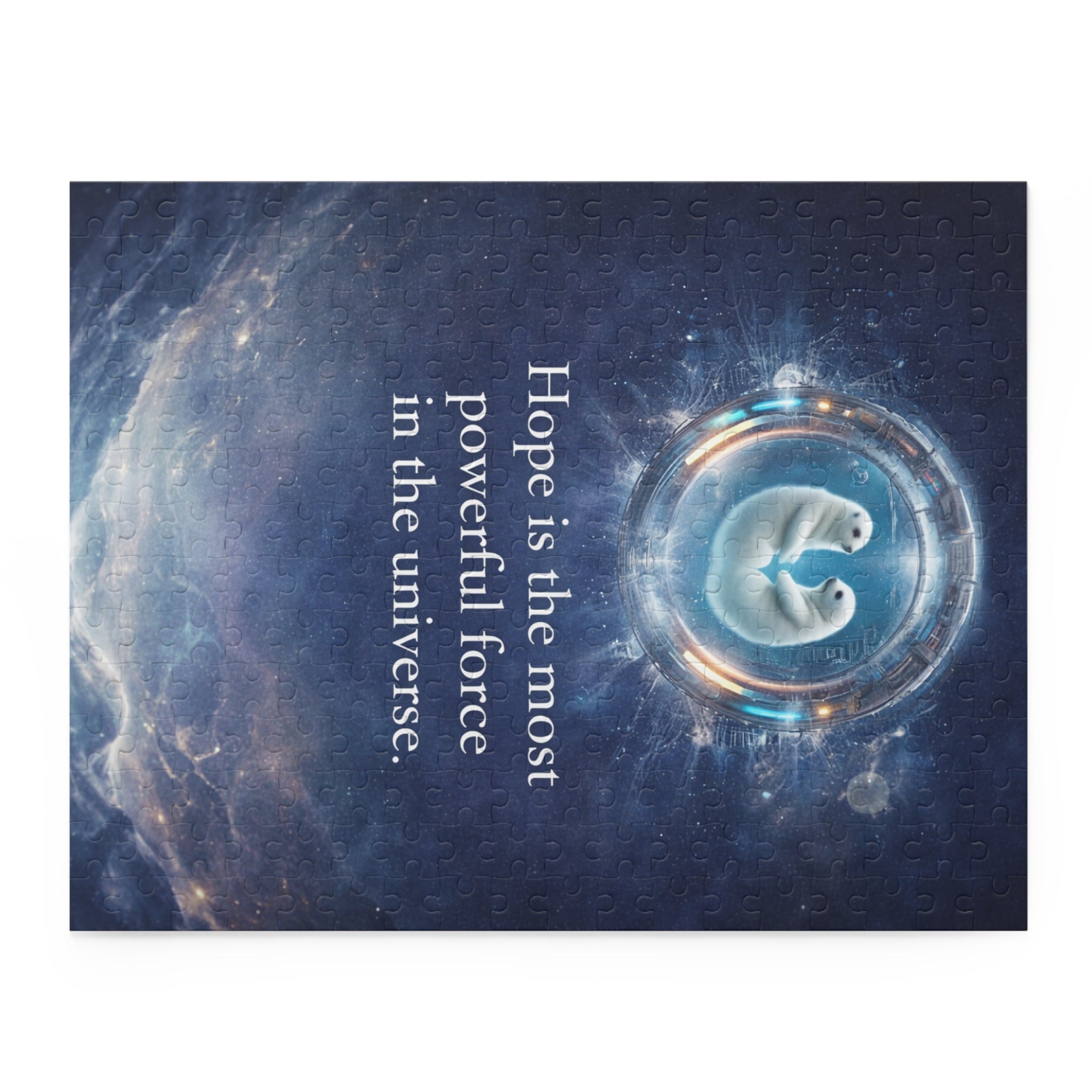 Inspirational Space Puzzle – "Hope is the most powerful force in the universe" (120/252/500 pcs)