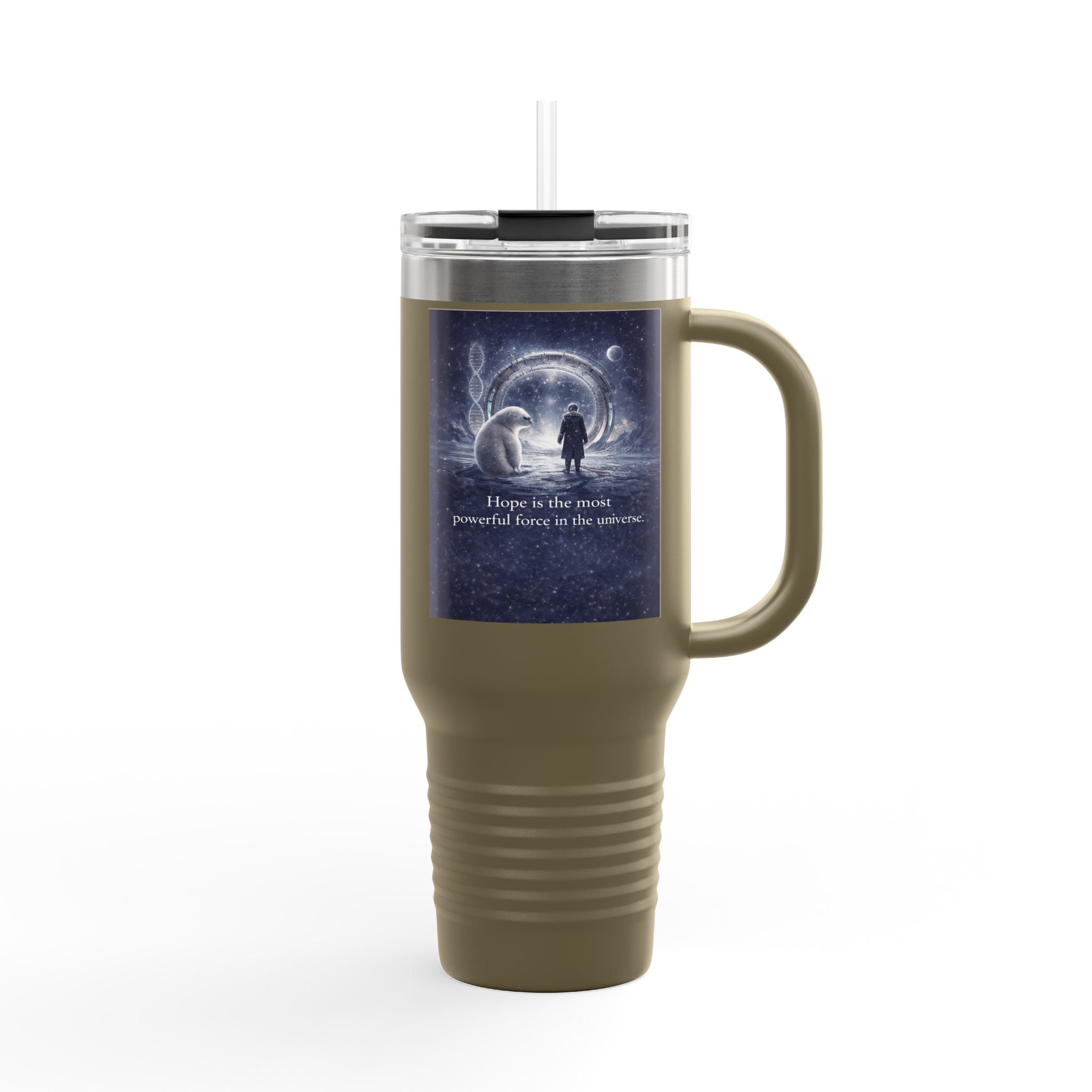 Travel Mug — "Hope is the Miracle" Insulated 40oz Tumbler