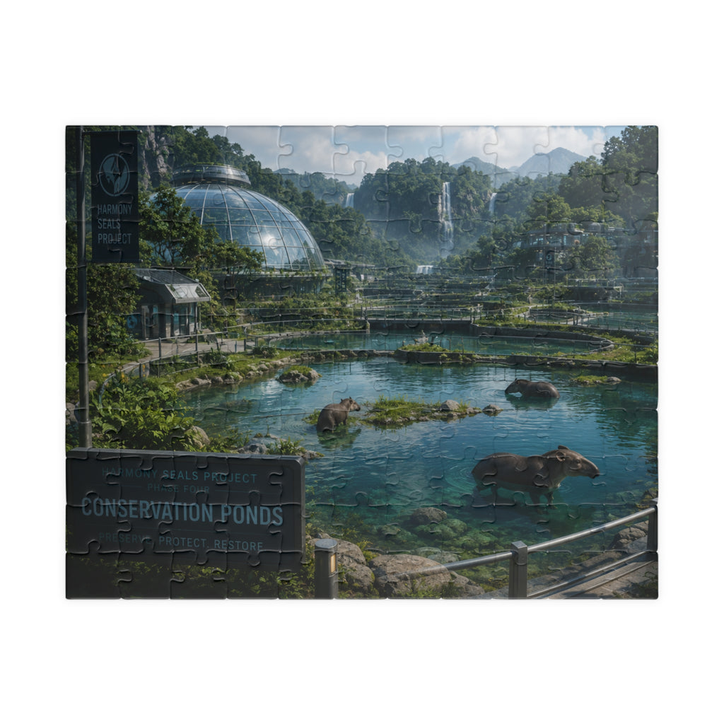 Conservation Ponds Scenic Jigsaw Puzzle — Wildlife Habitat Landscape Puzzle (110/252/520/1014 pcs)