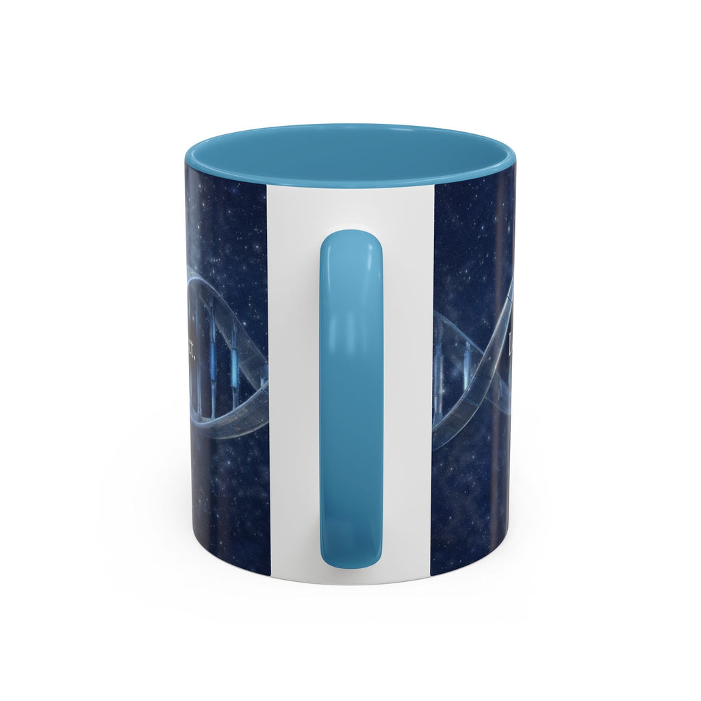 DNA Strand Coffee Mug — 'Built Through the Lives We Protect' Accent Mug