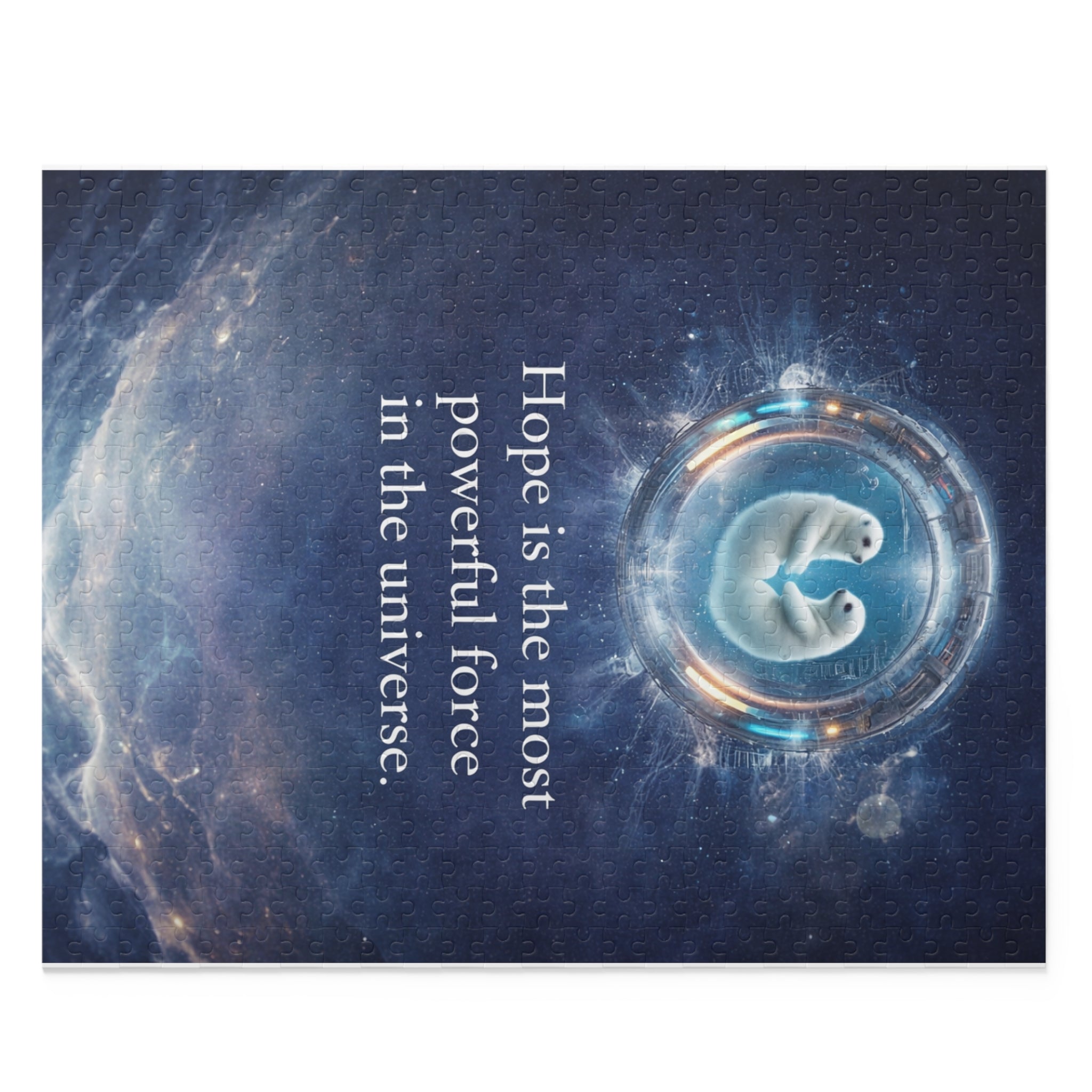 Inspirational Space Puzzle – "Hope is the most powerful force in the universe" (120/252/500 pcs)