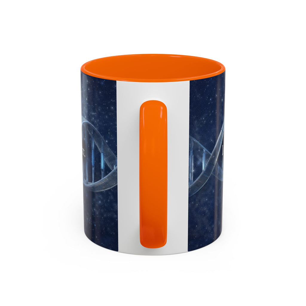 DNA Strand Coffee Mug — 'Built Through the Lives We Protect' Accent Mug