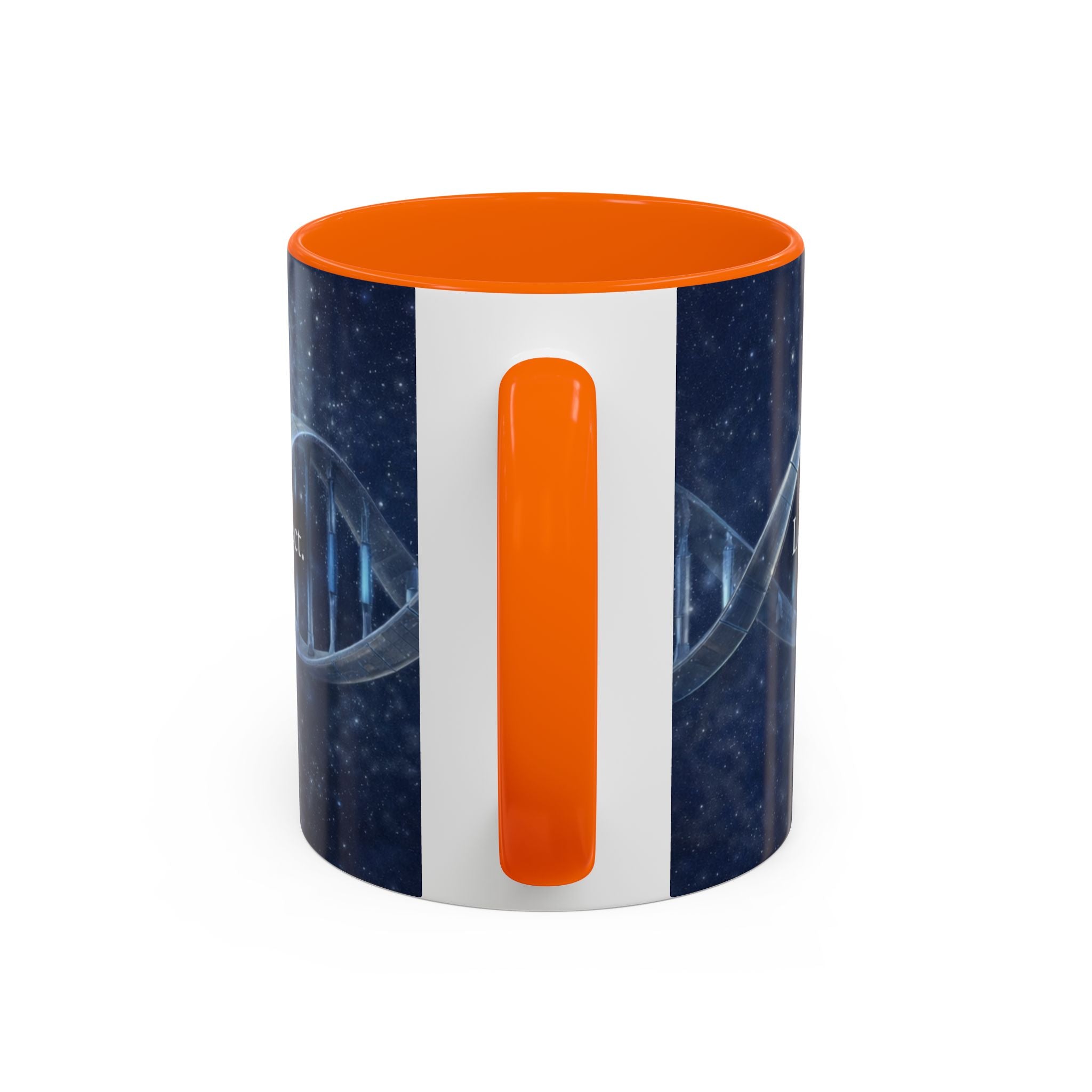 DNA Strand Coffee Mug — 'Built Through the Lives We Protect' Accent Mug