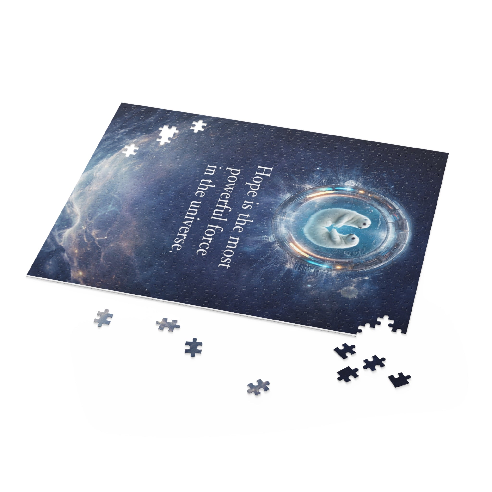 Inspirational Space Puzzle – "Hope is the most powerful force in the universe" (120/252/500 pcs)