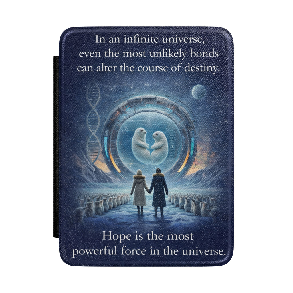Kindle Case - "Hope is the Most Powerful Force in the Universe" Inspirational Sci‑Fi Book Lover Cover