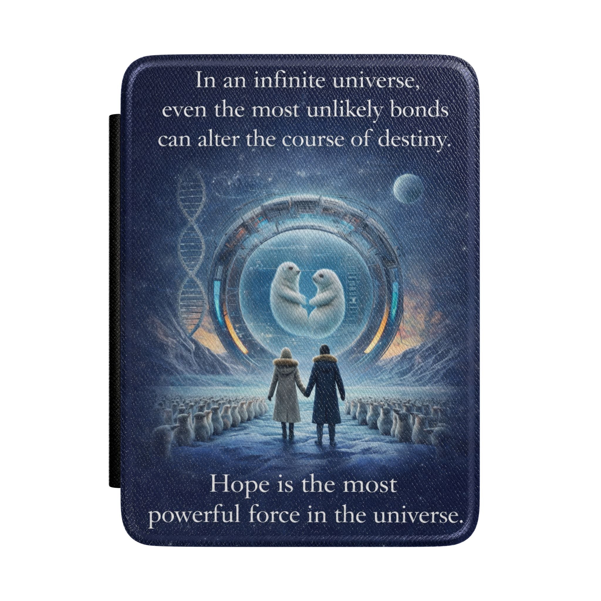 Kindle Case - "Hope is the Most Powerful Force in the Universe" Inspirational Sci‑Fi Book Lover Cover