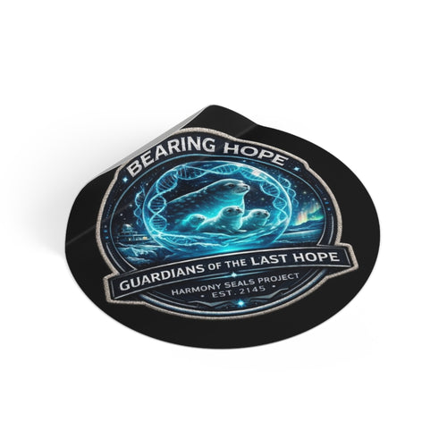 Bearing Hope Round Vinyl Sticker — Guardians of the Last Hope Seal Design