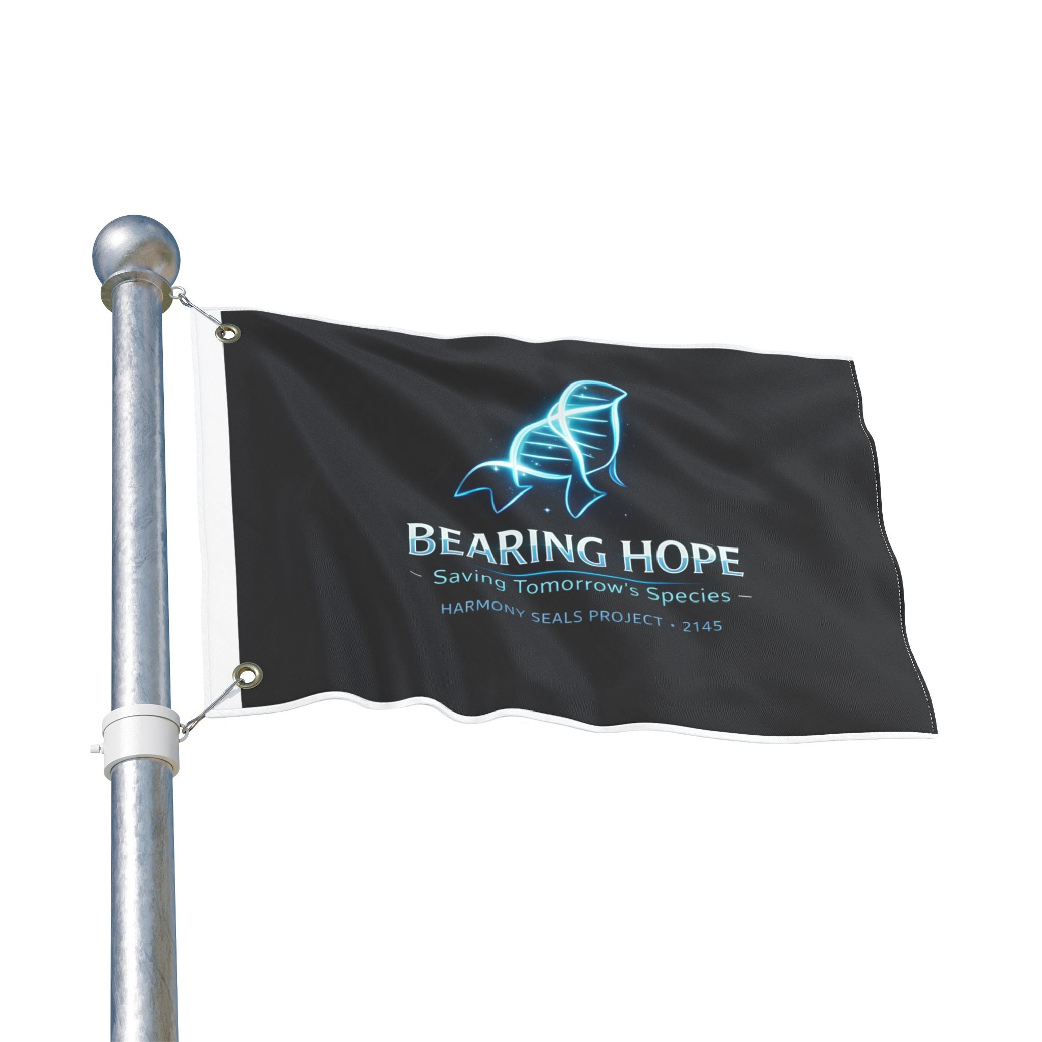 Bearing Hope Seal Rescue Flag — Conservation & Marine Wildlife Awareness Double-Sided Flag
