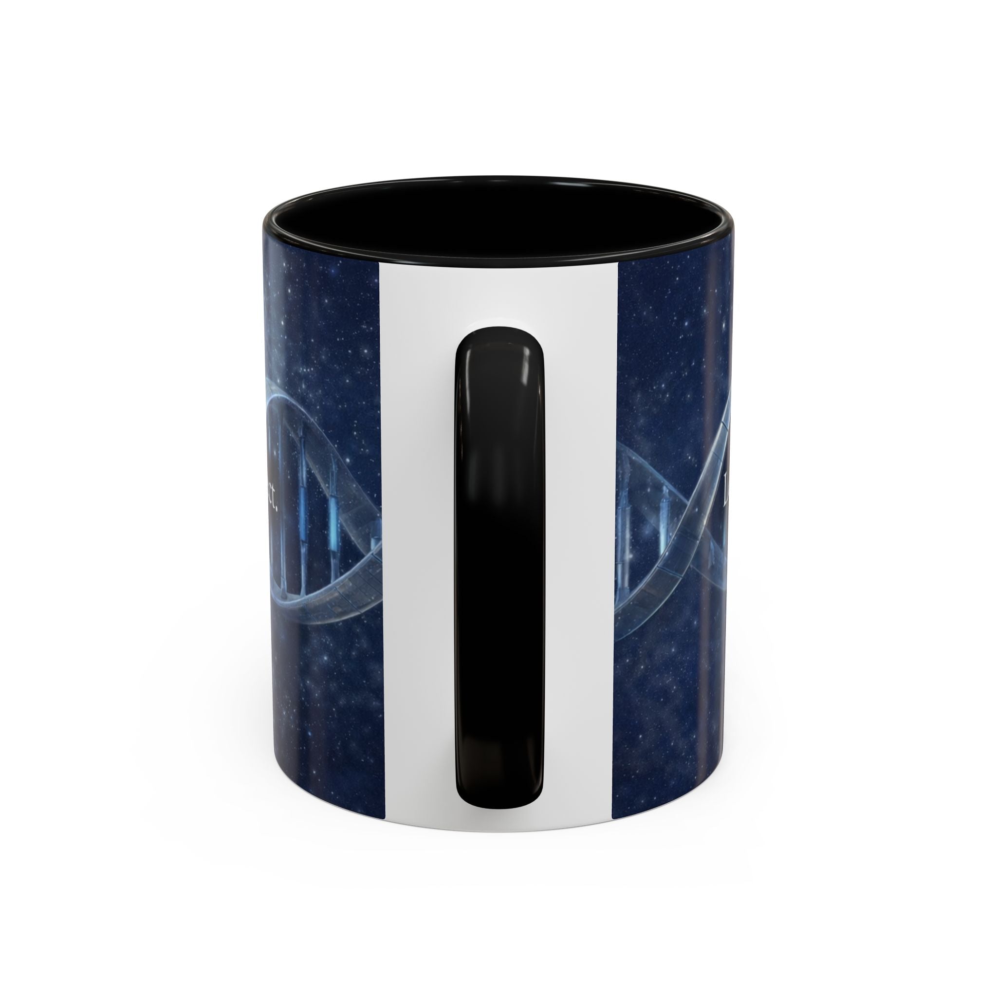 DNA Strand Coffee Mug — 'Built Through the Lives We Protect' Accent Mug
