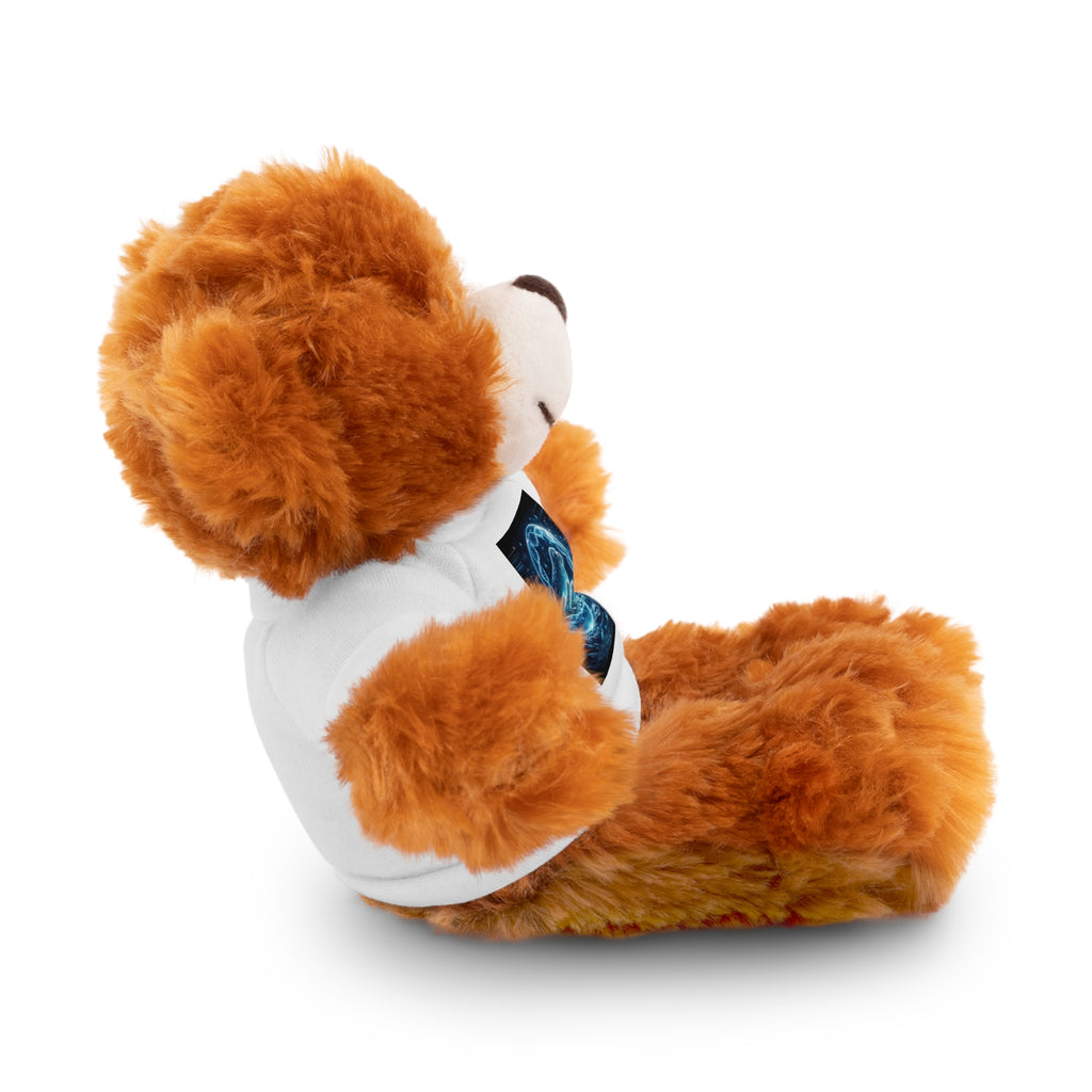 Plush Bear with Cosmic Ocean T‑Shirt — Cute Gift for Kids & Space Lovers