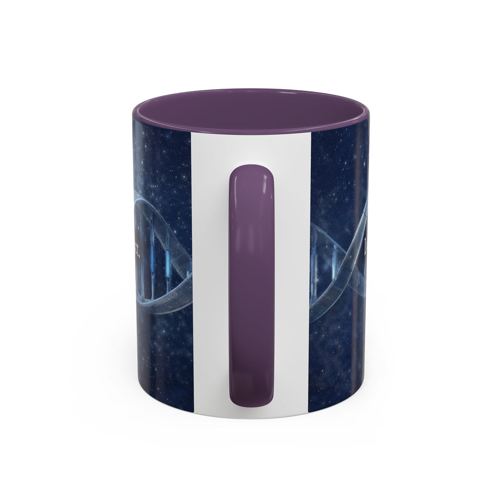 DNA Strand Coffee Mug — 'Built Through the Lives We Protect' Accent Mug