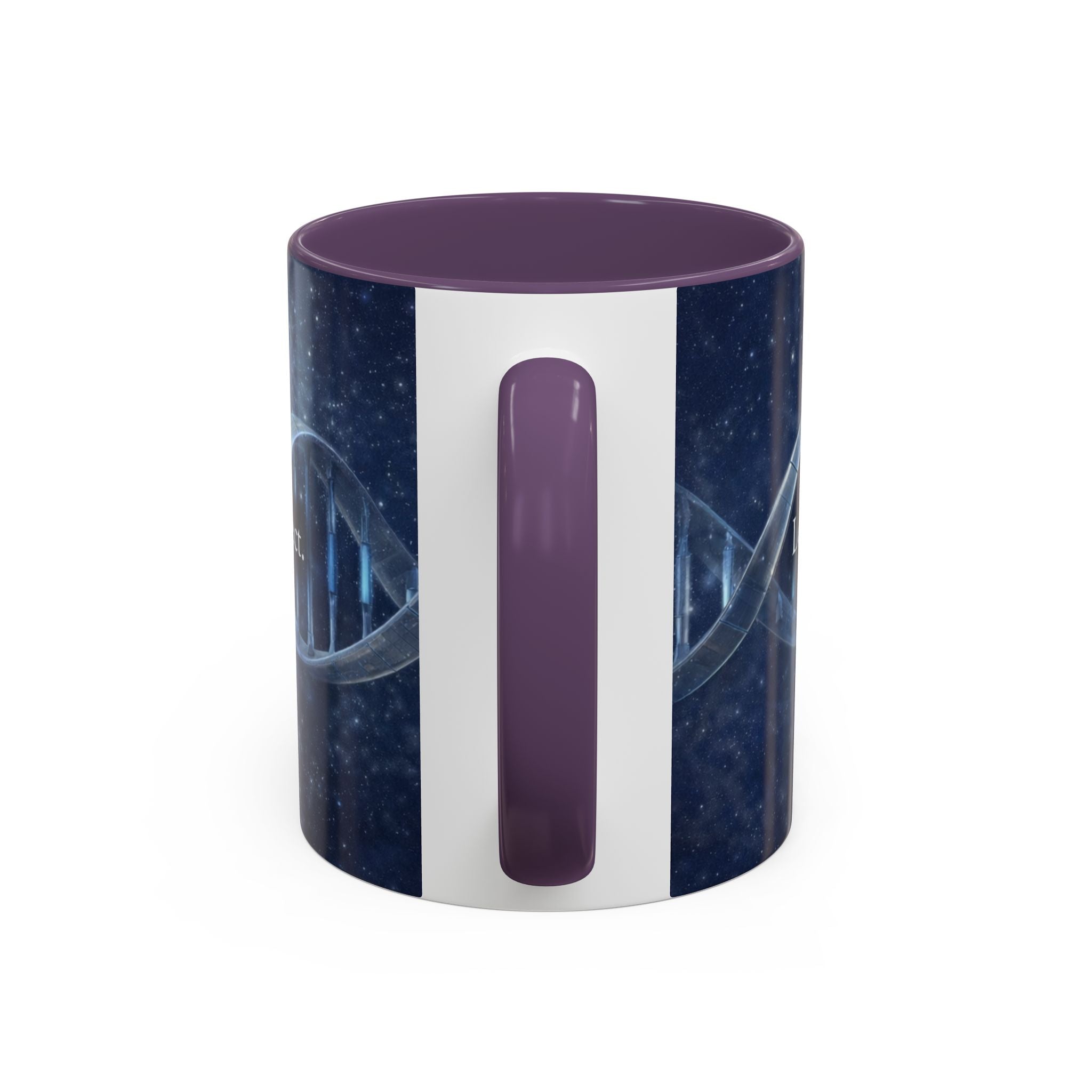 DNA Strand Coffee Mug — 'Built Through the Lives We Protect' Accent Mug