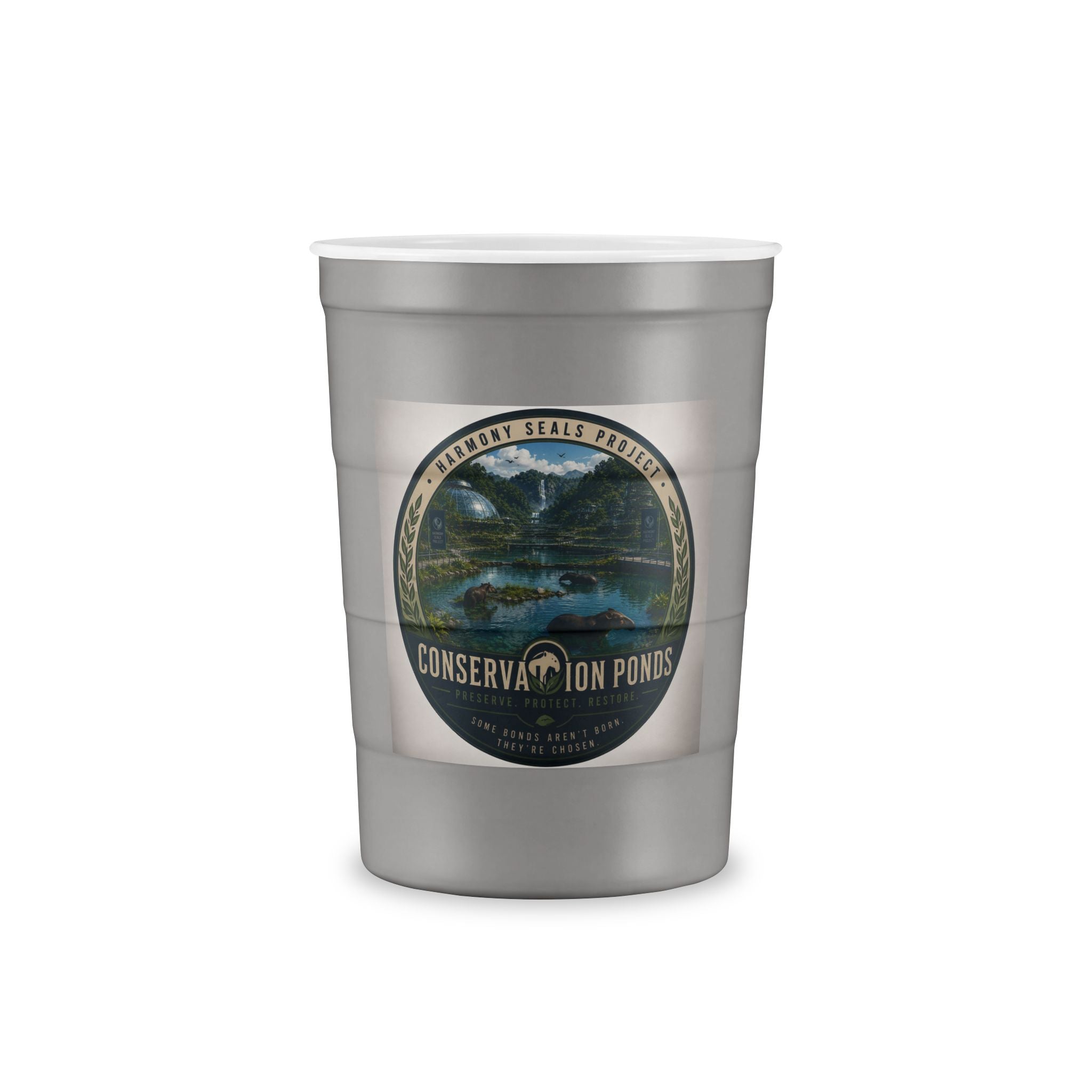 Conservation Ponds Stainless Steel Cup — Reusable Eco-Friendly Drinkware