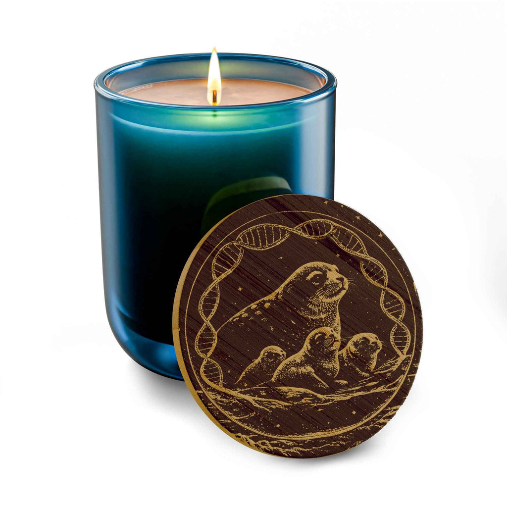 Engraved 14oz Scented Soy Candle — Custom Bamboo Lid, Aromatherapy Gift