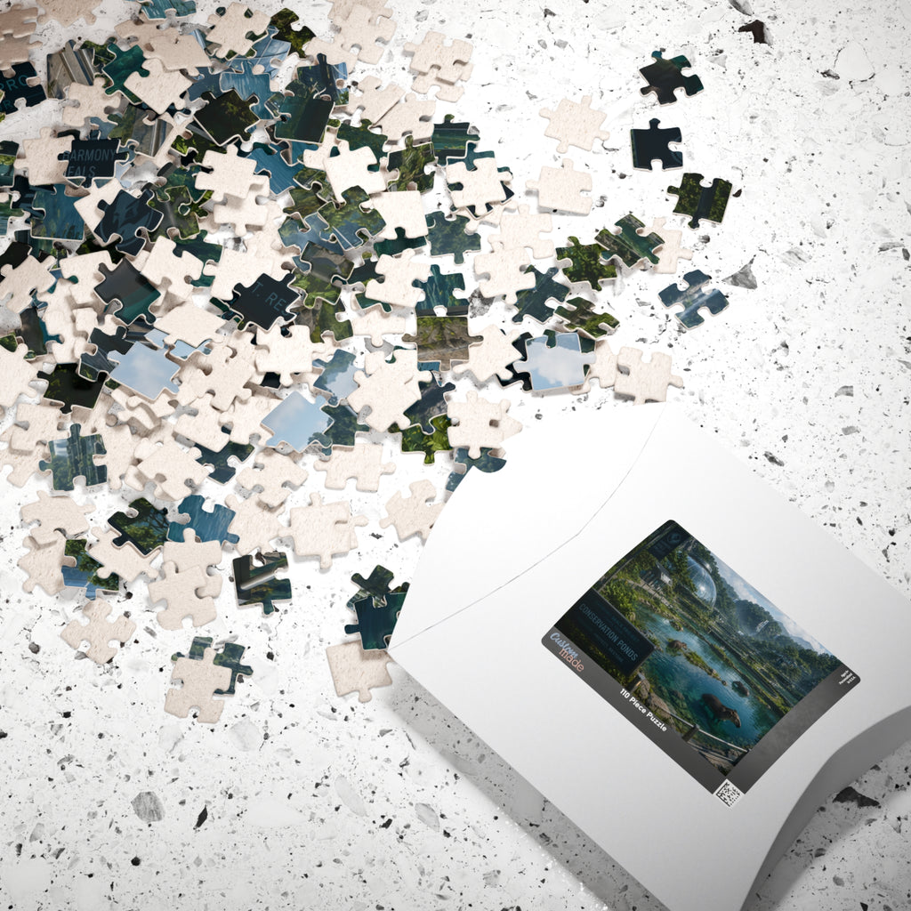 Conservation Ponds Scenic Jigsaw Puzzle — Wildlife Habitat Landscape Puzzle (110/252/520/1014 pcs)