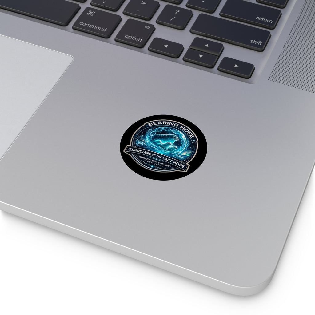 Bearing Hope Round Vinyl Sticker — Guardians of the Last Hope Seal Design