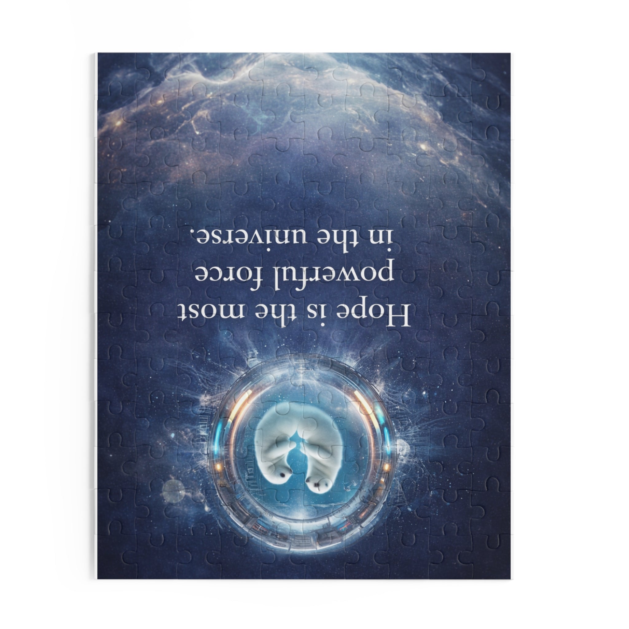 Inspirational Space Puzzle – "Hope is the most powerful force in the universe" (120/252/500 pcs)