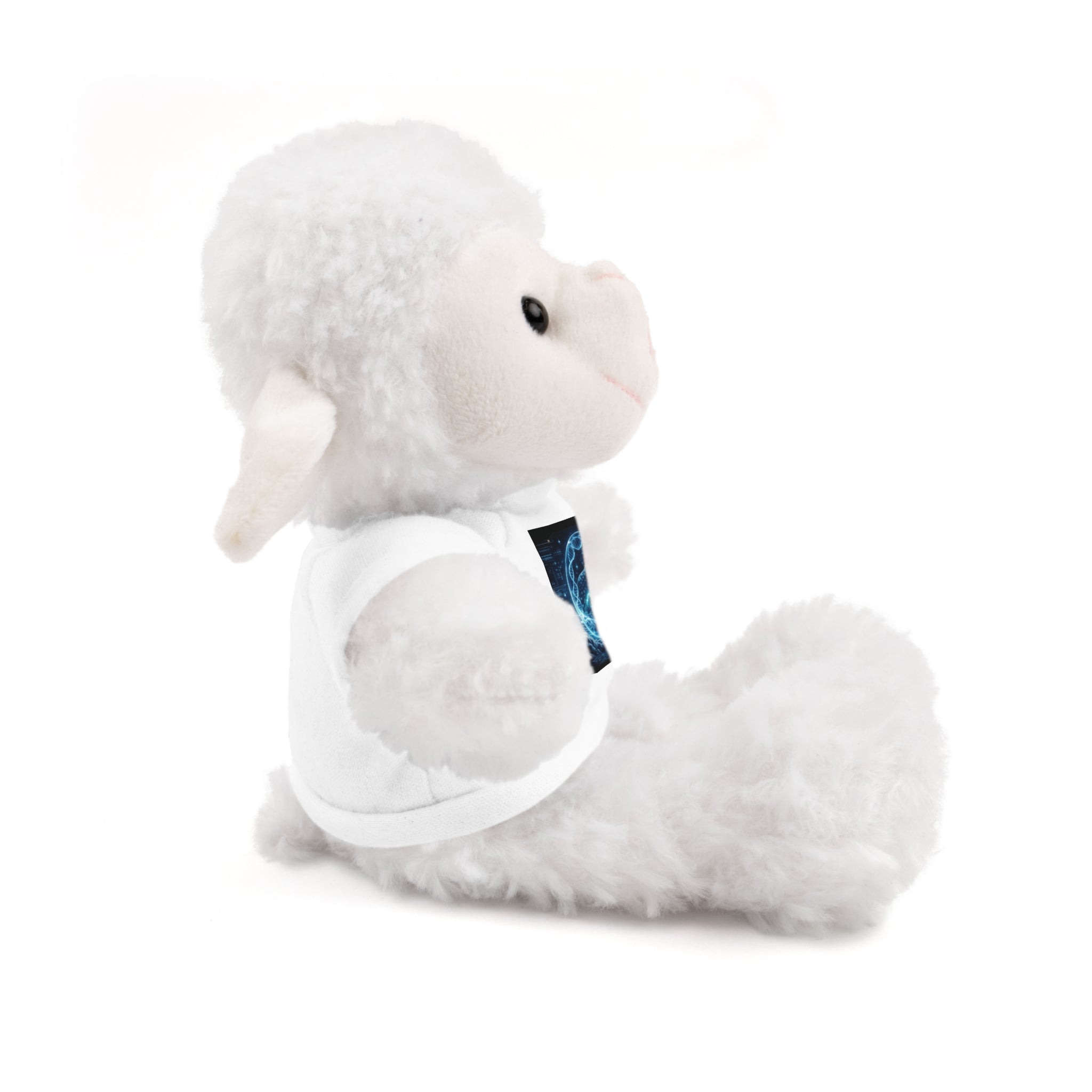 Plush Bear with Cosmic Ocean T‑Shirt — Cute Gift for Kids & Space Lovers