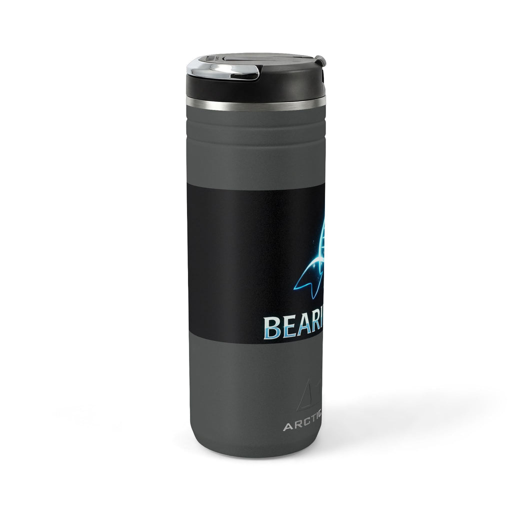 24oz Thermal Straw Tumbler — Neon Whale "Bearing Hope" Insulated Travel Mug