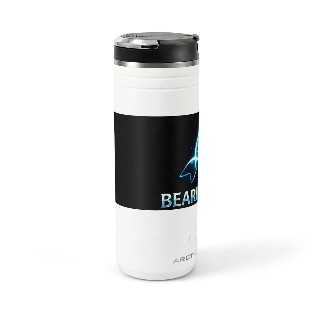 24oz Thermal Straw Tumbler — Neon Whale "Bearing Hope" Insulated Travel Mug