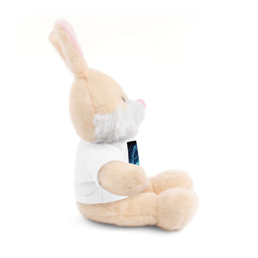 Plush Bear with Cosmic Ocean T‑Shirt — Cute Gift for Kids & Space Lovers