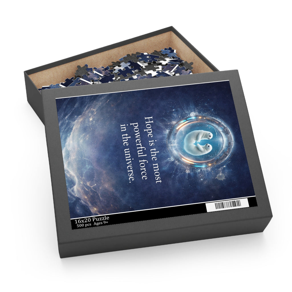 Inspirational Space Puzzle – "Hope is the most powerful force in the universe" (120/252/500 pcs)