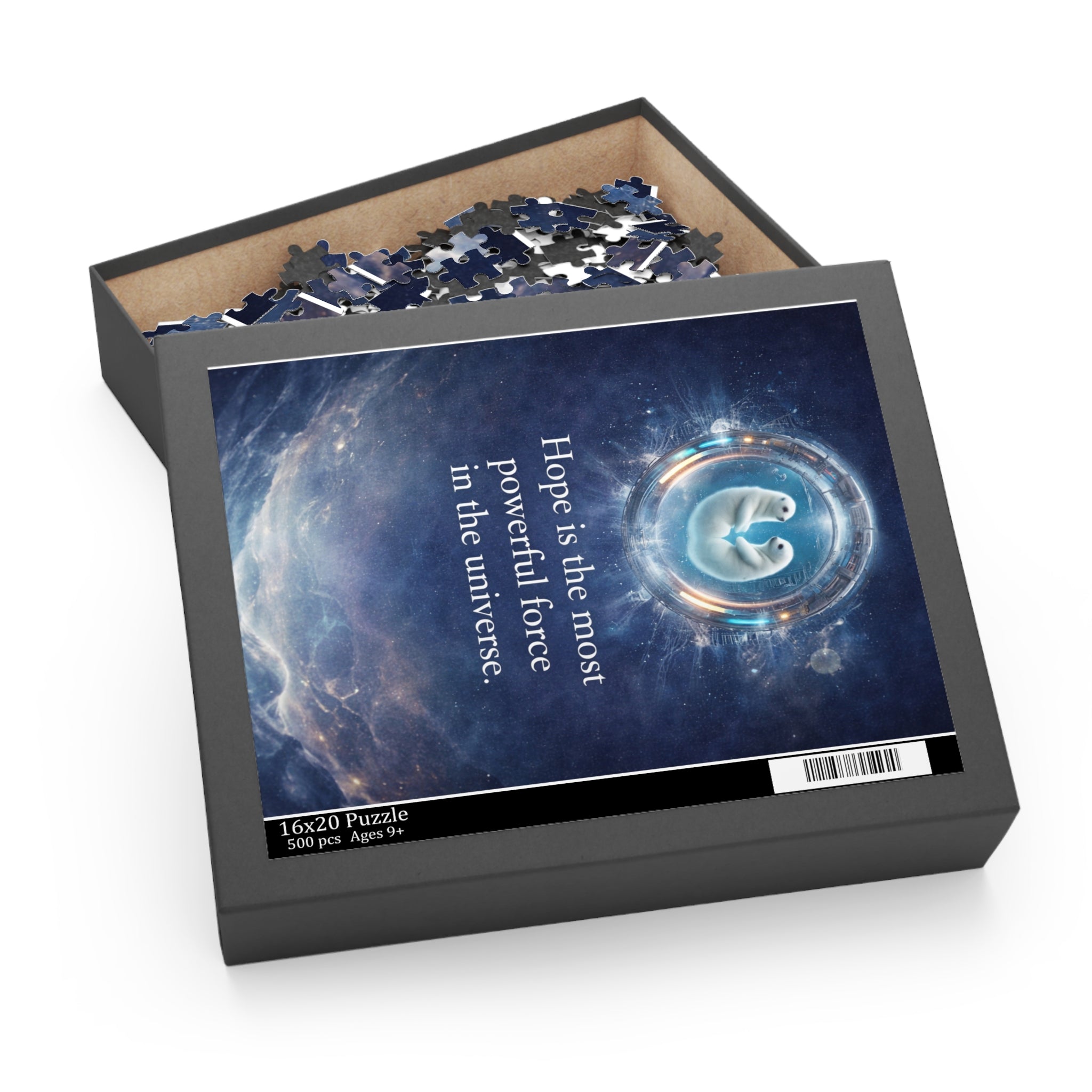 Inspirational Space Puzzle – "Hope is the most powerful force in the universe" (120/252/500 pcs)