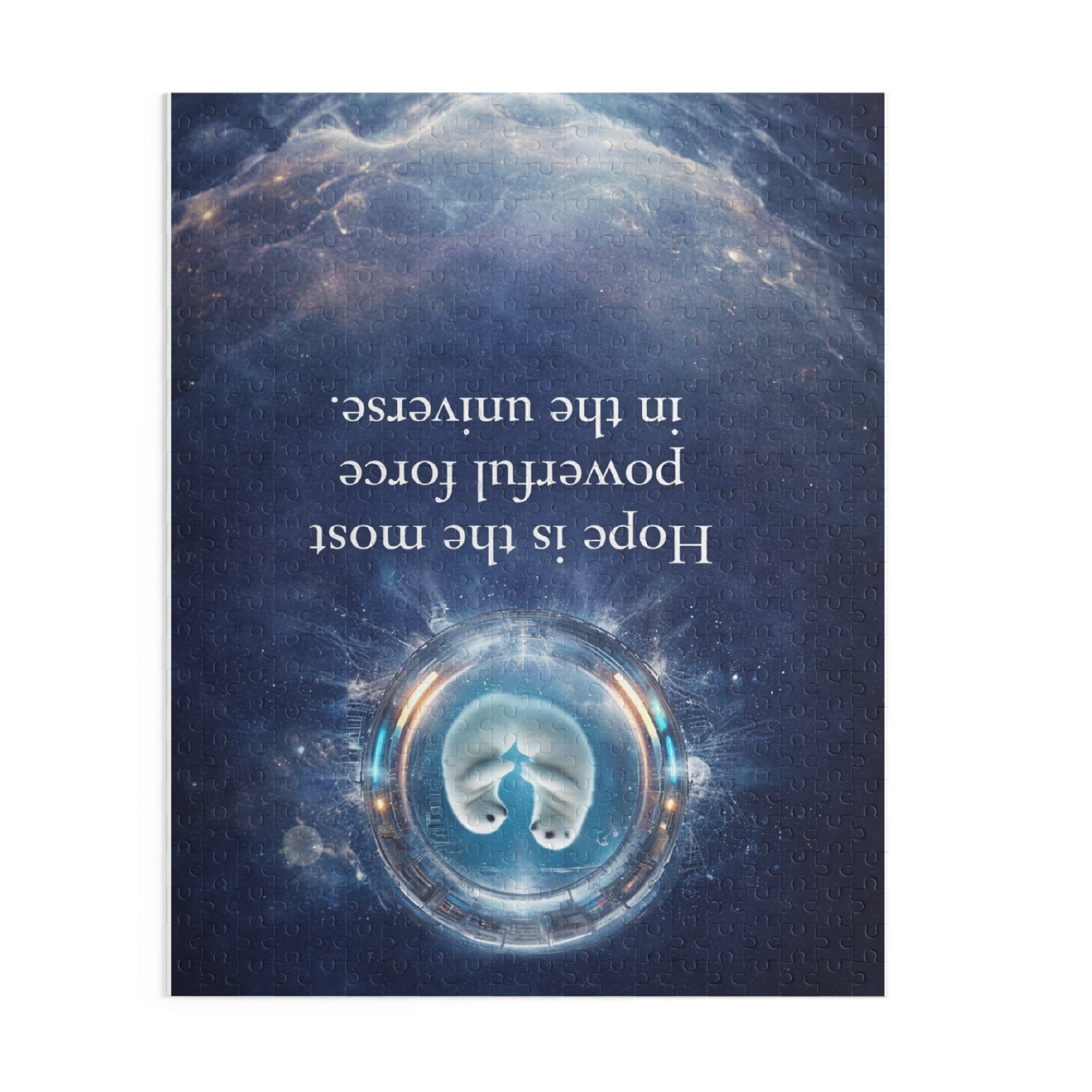 Inspirational Space Puzzle – "Hope is the most powerful force in the universe" (120/252/500 pcs)