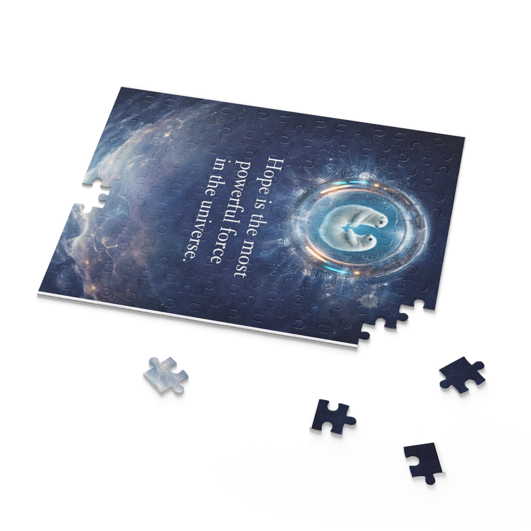Inspirational Space Puzzle – "Hope is the most powerful force in the universe" (120/252/500 pcs)