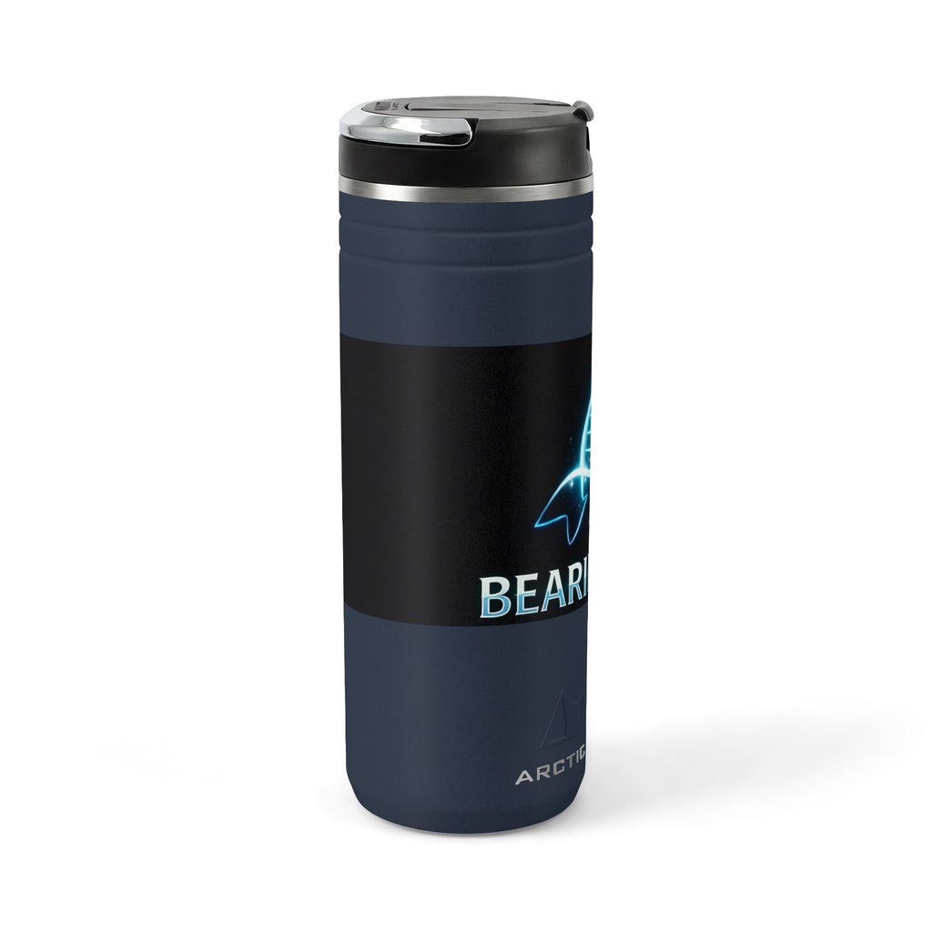 24oz Thermal Straw Tumbler — Neon Whale "Bearing Hope" Insulated Travel Mug