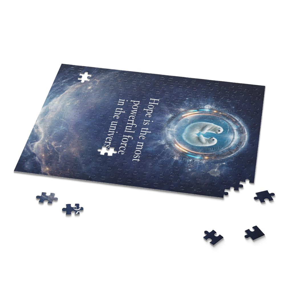 Inspirational Space Puzzle – "Hope is the most powerful force in the universe" (120/252/500 pcs)