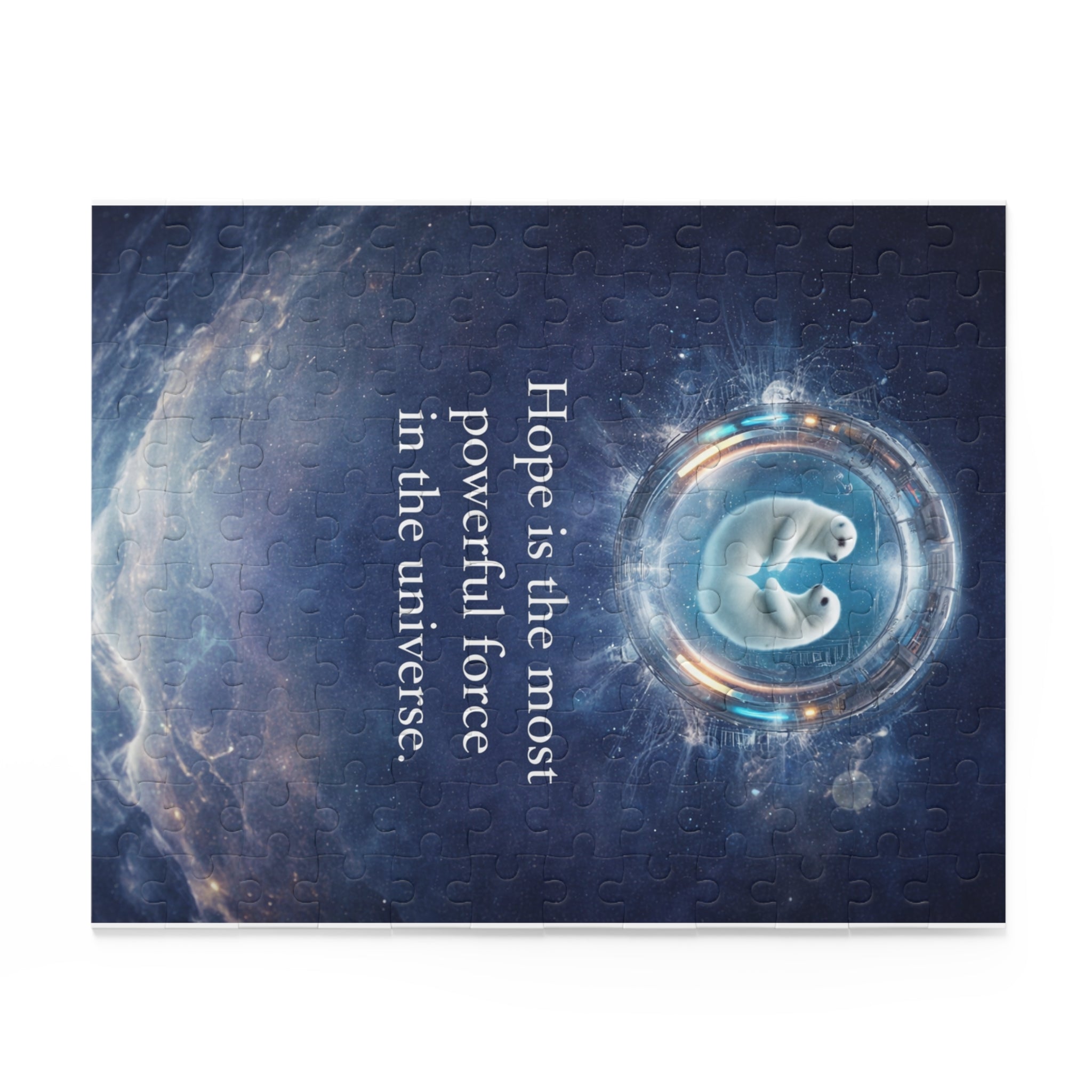 Inspirational Space Puzzle – "Hope is the most powerful force in the universe" (120/252/500 pcs)